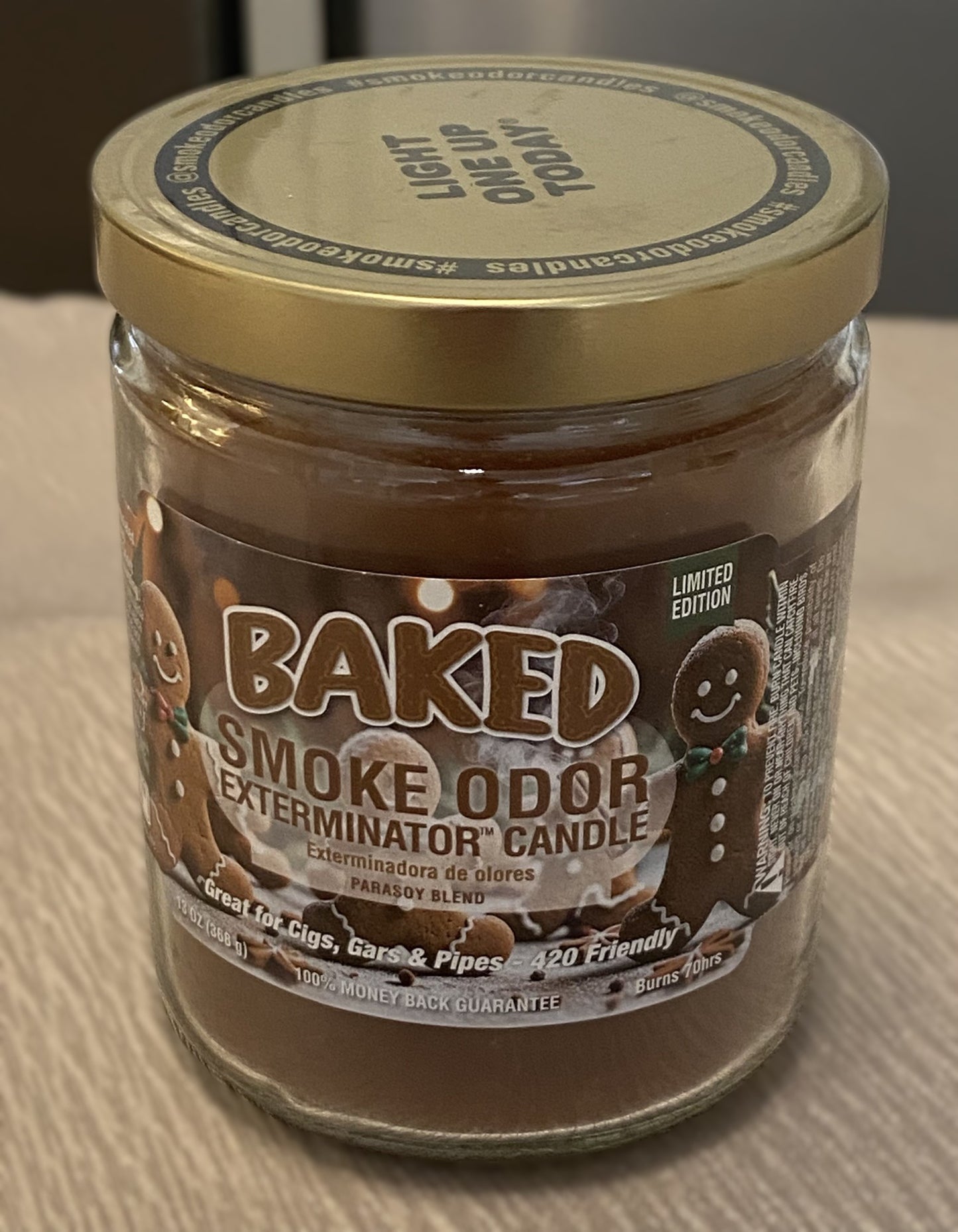 Baked Fragrant Candle - Even if you don't "Smoke Odor Exterminator" home fragrance candles provides great smell like something is baking in the oven, all day long.