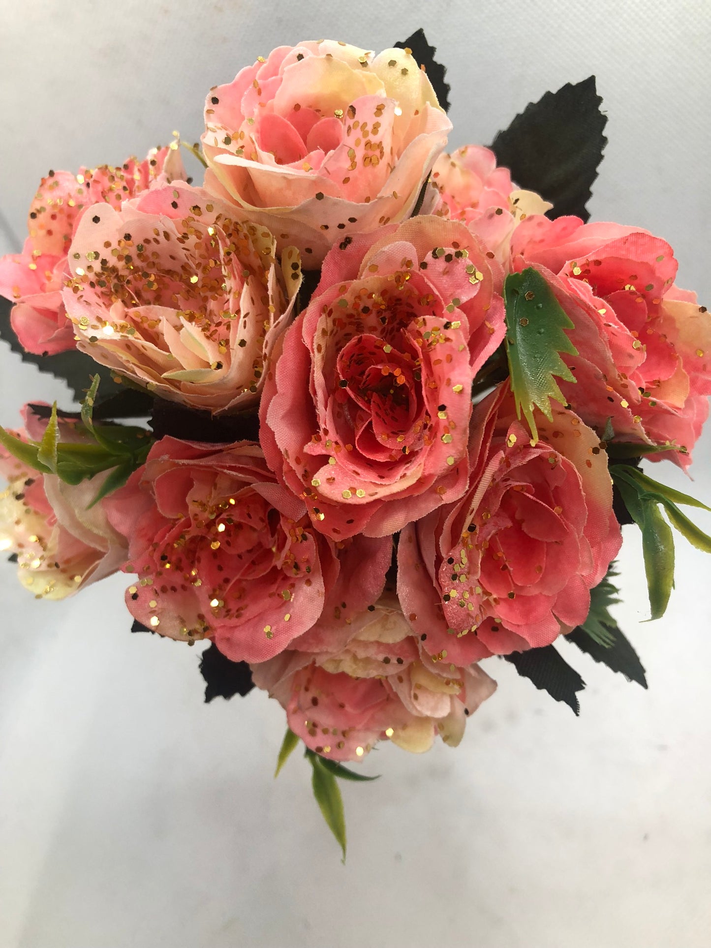 Small Rose Bouquet in Various Colors (Bling-it with glitter highlights, optional.)