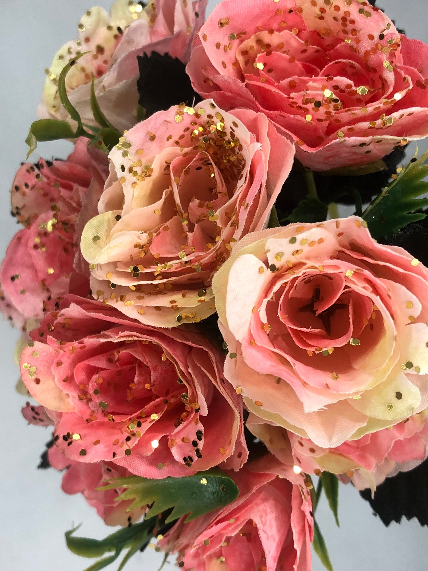 Small Rose Bouquet in Various Colors (Bling-it with glitter highlights, optional.)