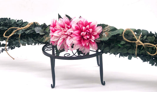 Pink Bling Eucalyptus Swag (32" width), Eco-friendly wall hanging design that makes your room smell great.