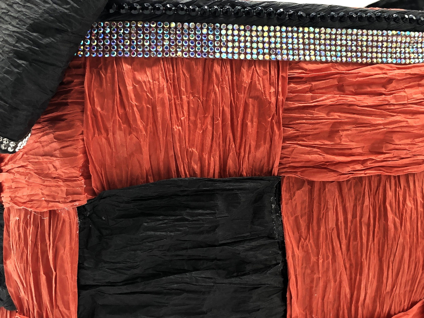 Red Hand-Woven Storage Basket - Eco-friendly (made with twisted raffia paper).