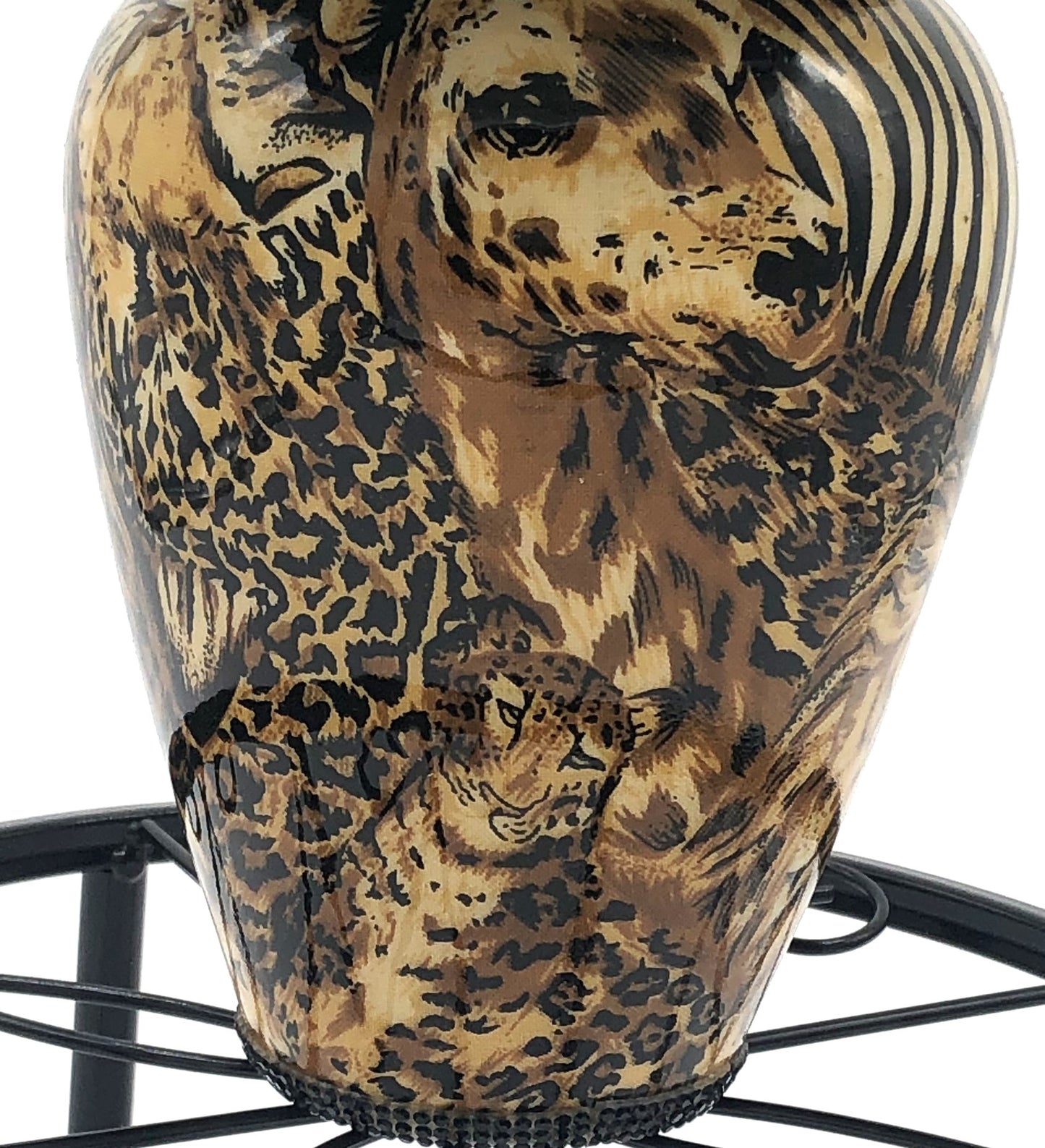 Rose Bouquet in Safari Vase Floral Arrangement with Jewelry/Candle Holder, Salt & Pepper set of 2 pieces.