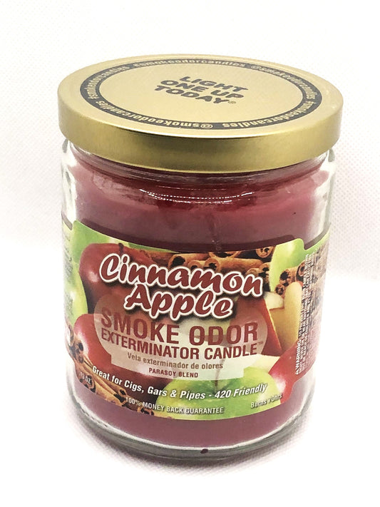 Apple Cinnamon Fragrant Candles - Even if you don't "Smoke Odor Exterminator" home fragrance candles provides great smell all day long. Lasts up to 70 hours.