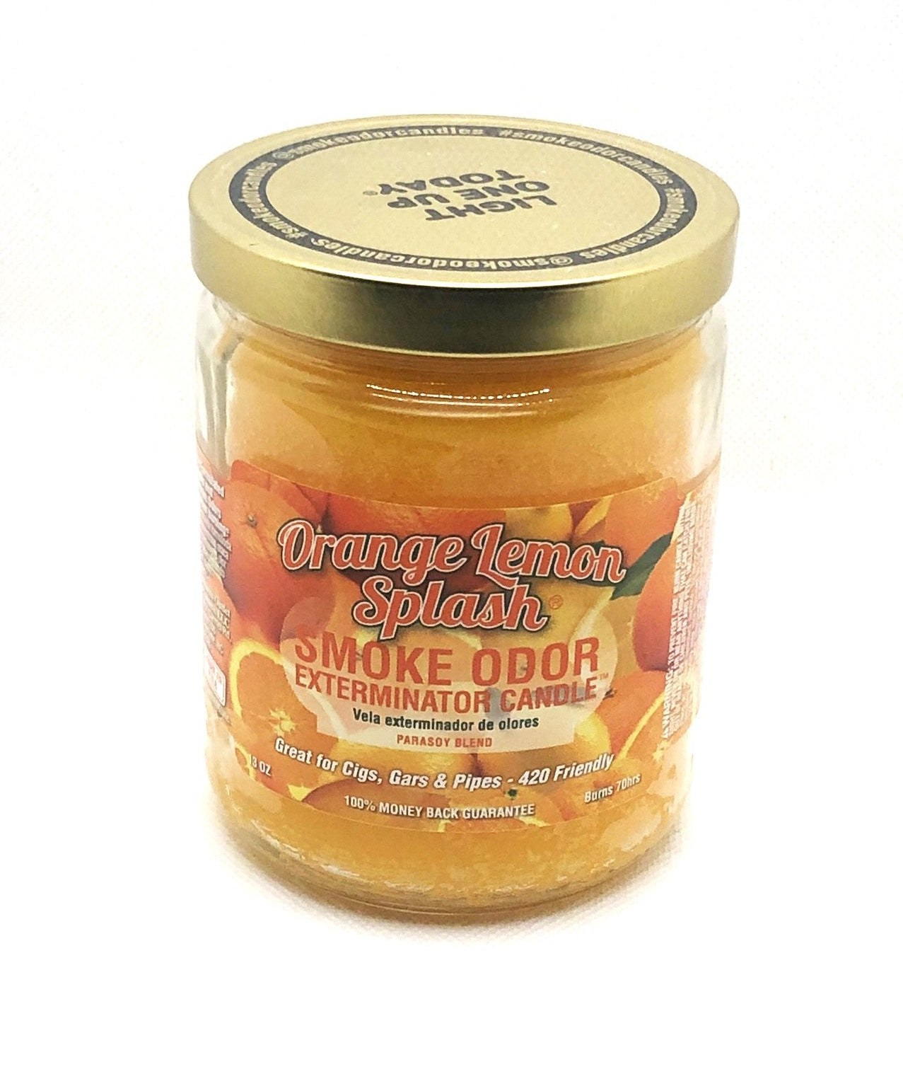 Orange Lemon Splash Fragrant Candles - Even if you don't "Smoke Odor Exterminator" home fragrance candles provides great smell all day long. Lasts up to 70 hours.