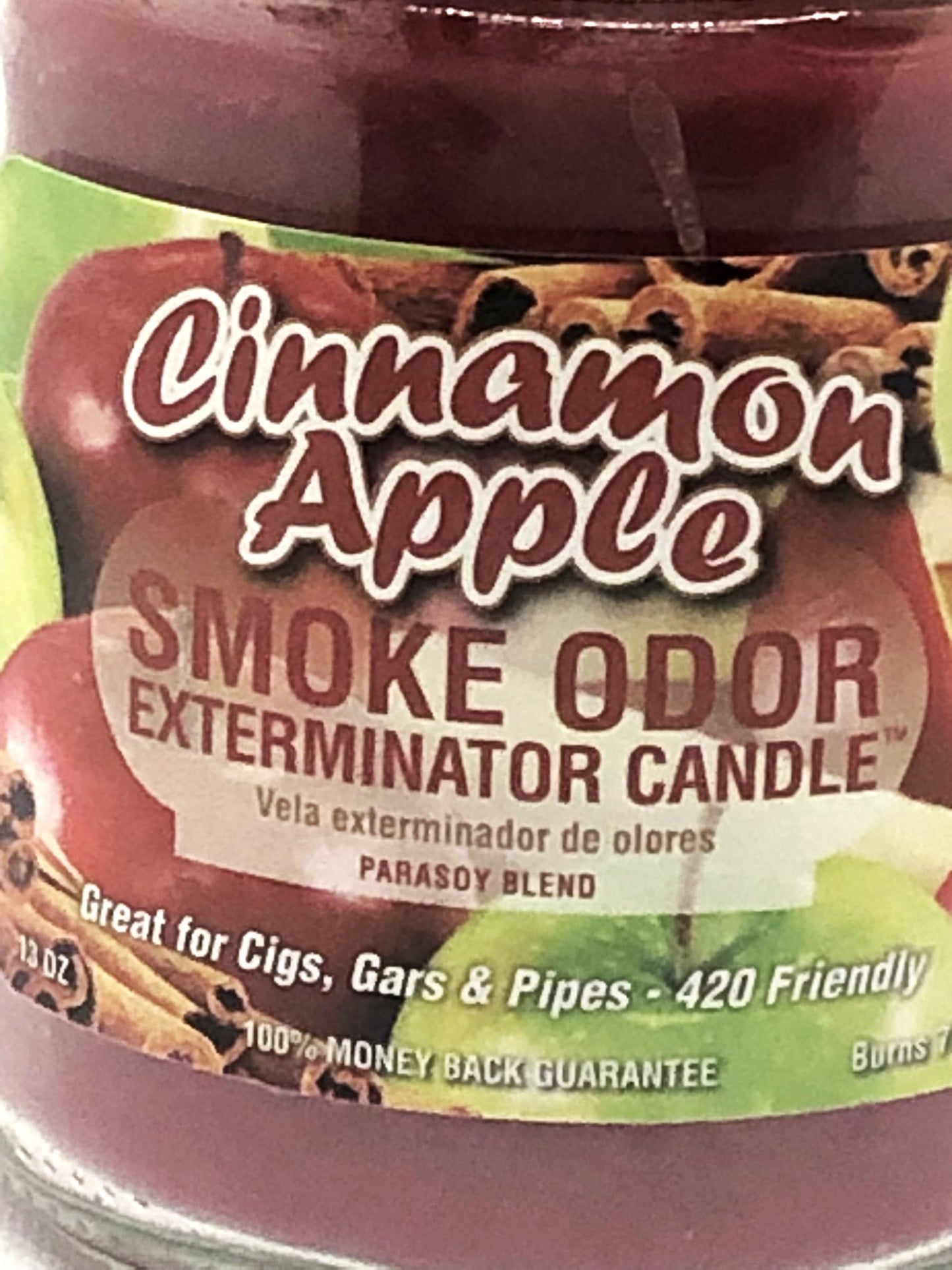 Apple Cinnamon Fragrant Candles - Even if you don't "Smoke Odor Exterminator" home fragrance candles provides great smell all day long. Lasts up to 70 hours.